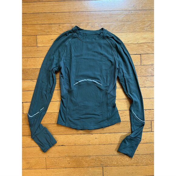 Lululemon Rulu Reflective Running Long Sleeve Shirt, Size 2 - Picture 1 of 3
